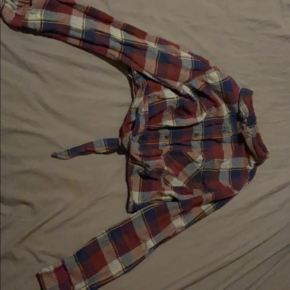 Flannel crop top